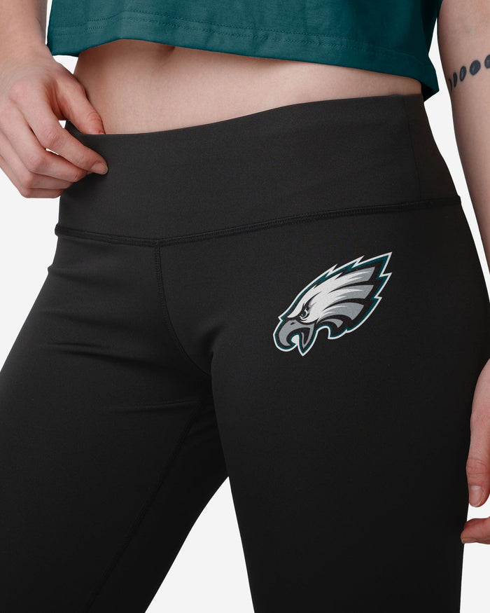 Philadelphia Eagles Womens Calf Logo Black Legging FOCO - FOCO.com