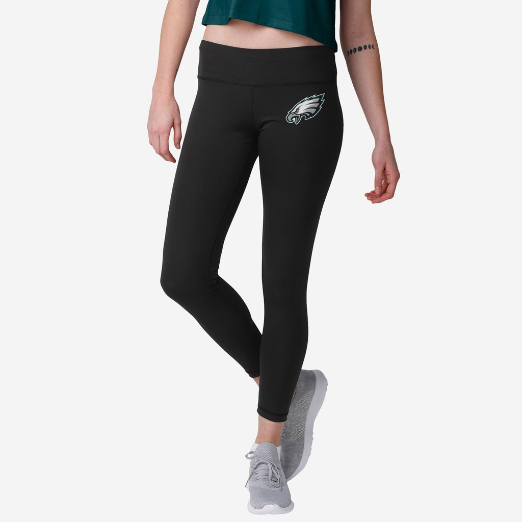 Philadelphia Eagles Womens Calf Logo Black Legging FOCO S - FOCO.com