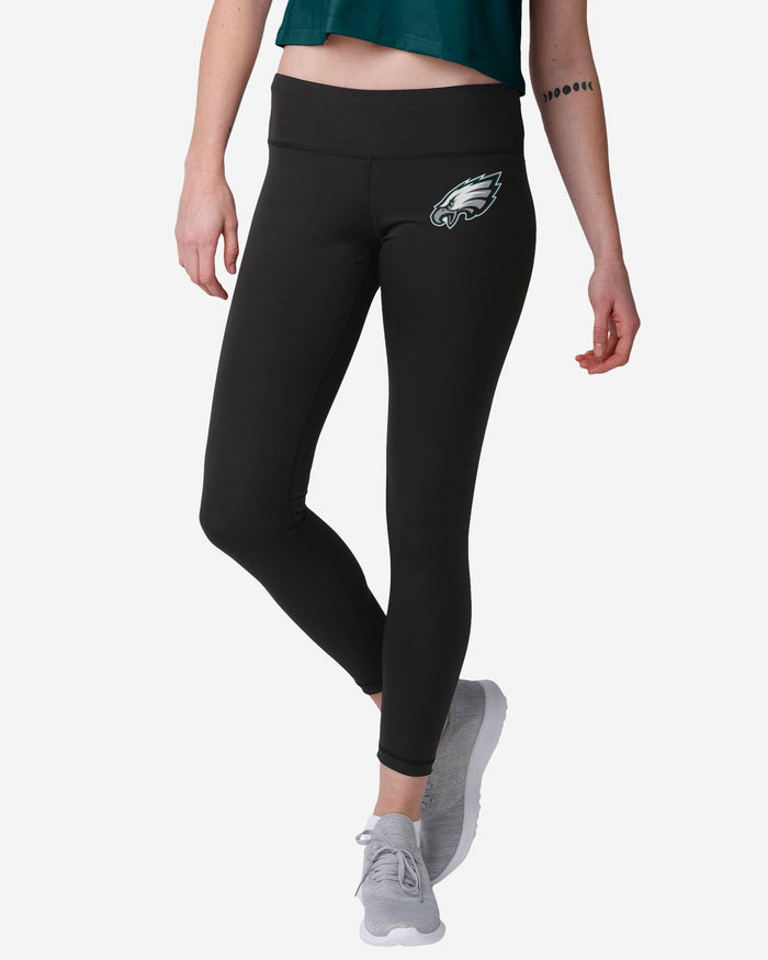 Philadelphia Eagles Womens Calf Logo Black Legging FOCO S - FOCO.com