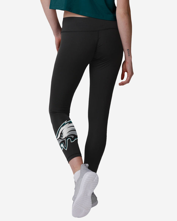 Philadelphia Eagles Womens Calf Logo Black Legging FOCO - FOCO.com