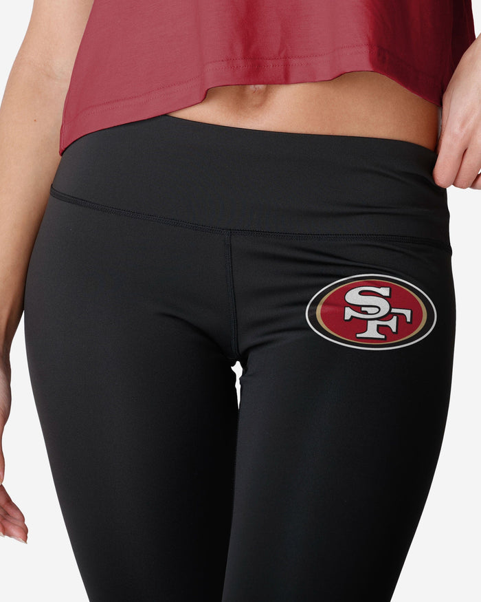 San Francisco 49ers Womens Calf Logo Black Legging FOCO - FOCO.com