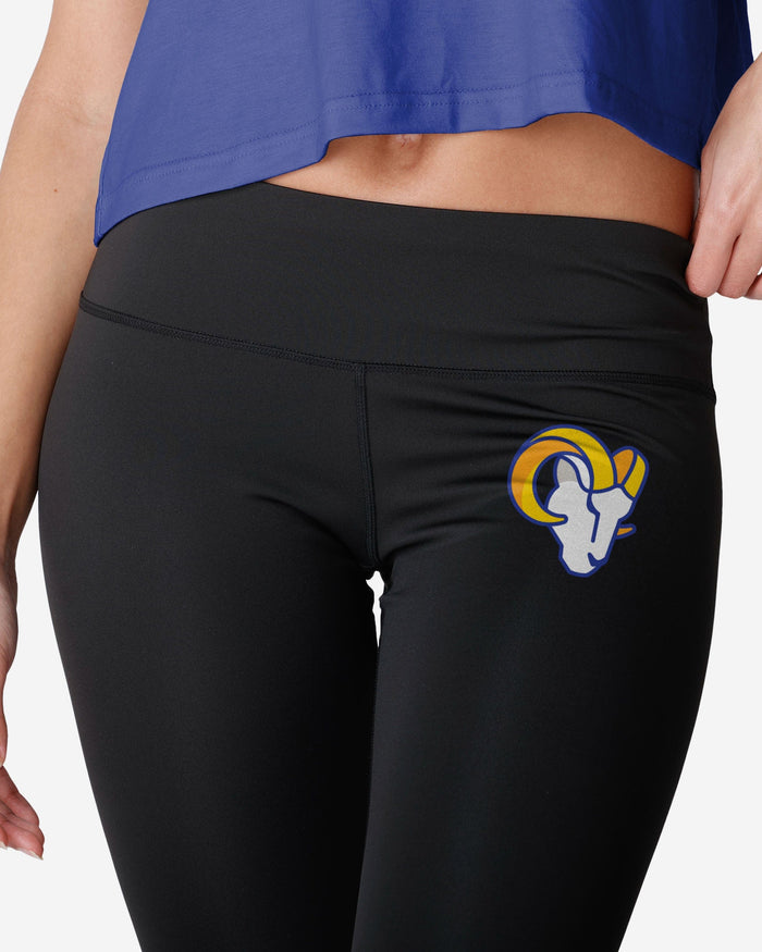 Los Angeles Rams Womens Calf Logo Black Legging FOCO - FOCO.com