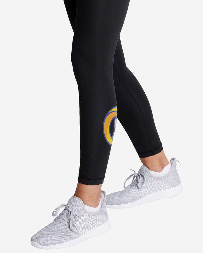 Los Angeles Rams Womens Calf Logo Black Legging FOCO - FOCO.com