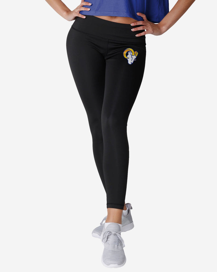 Los Angeles Rams Womens Calf Logo Black Legging FOCO S - FOCO.com