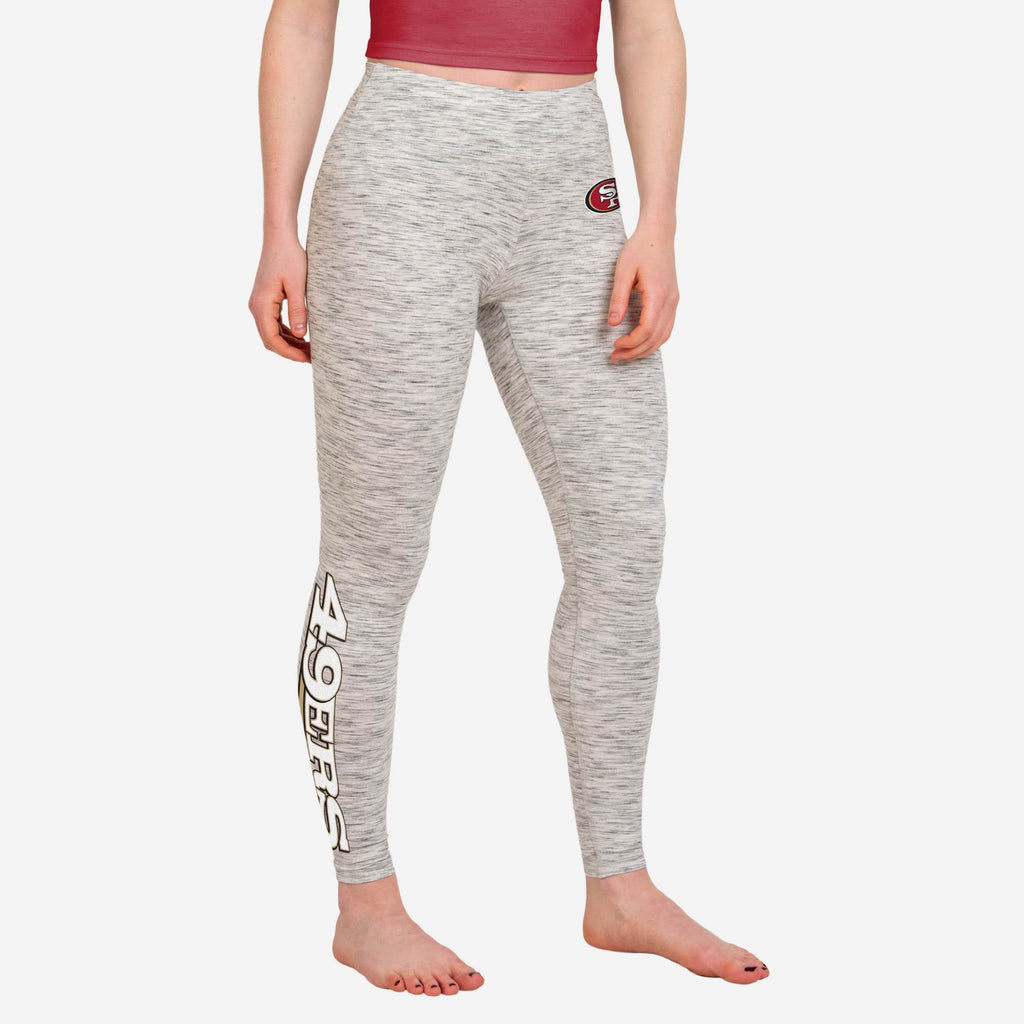 San Francisco 49ers Womens Gray Legging FOCO S - FOCO.com