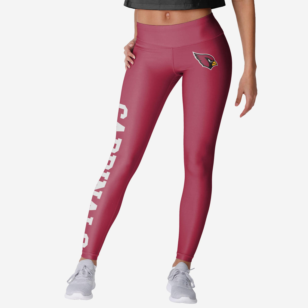 Arizona Cardinals Womens Solid Big Wordmark Legging FOCO S - FOCO.com