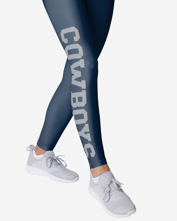 Dallas Cowboys Womens Solid Big Wordmark Legging FOCO - FOCO.com