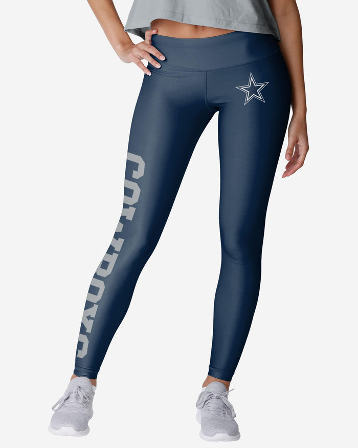 Dallas Cowboys Womens Solid Big Wordmark Legging FOCO S - FOCO.com