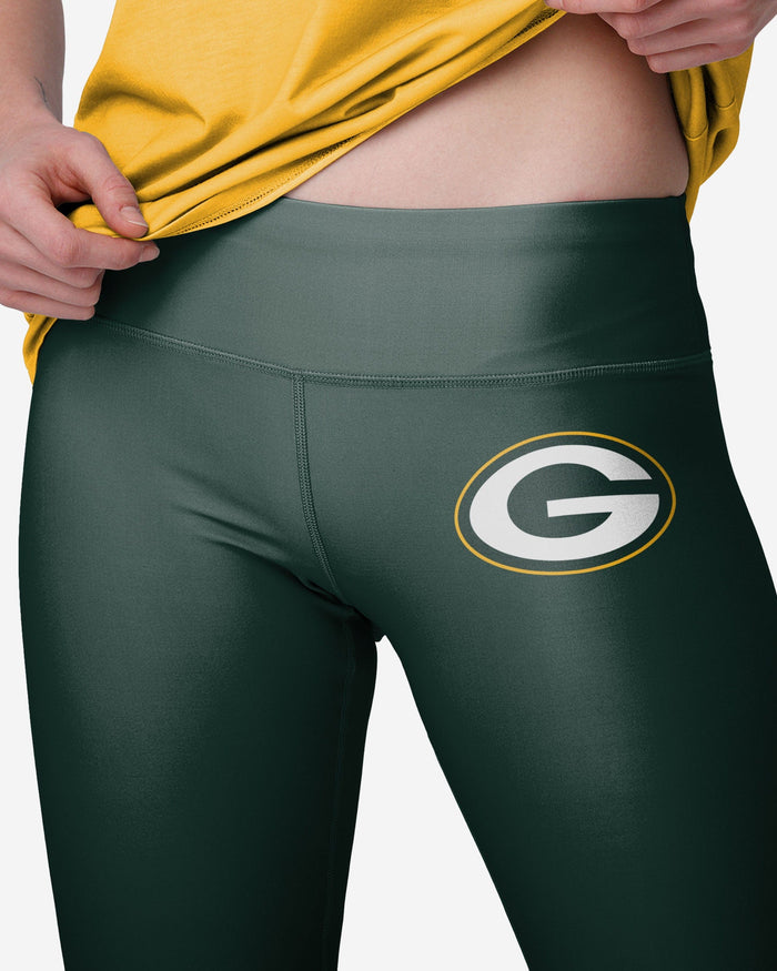 Green Bay Packers Womens Solid Big Wordmark Legging FOCO - FOCO.com