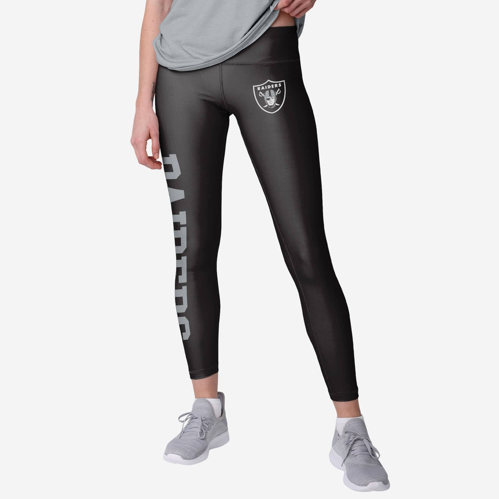 Las Vegas Raiders Womens Solid Big Wordmark Legging FOCO S - FOCO.com