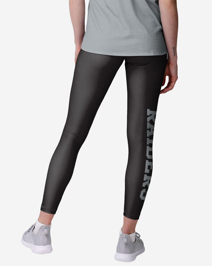 Las Vegas Raiders Womens Solid Big Wordmark Legging FOCO - FOCO.com