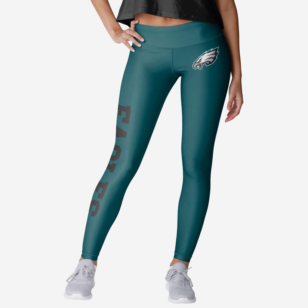 Philadelphia Eagles Womens Solid Big Wordmark Legging FOCO S - FOCO.com