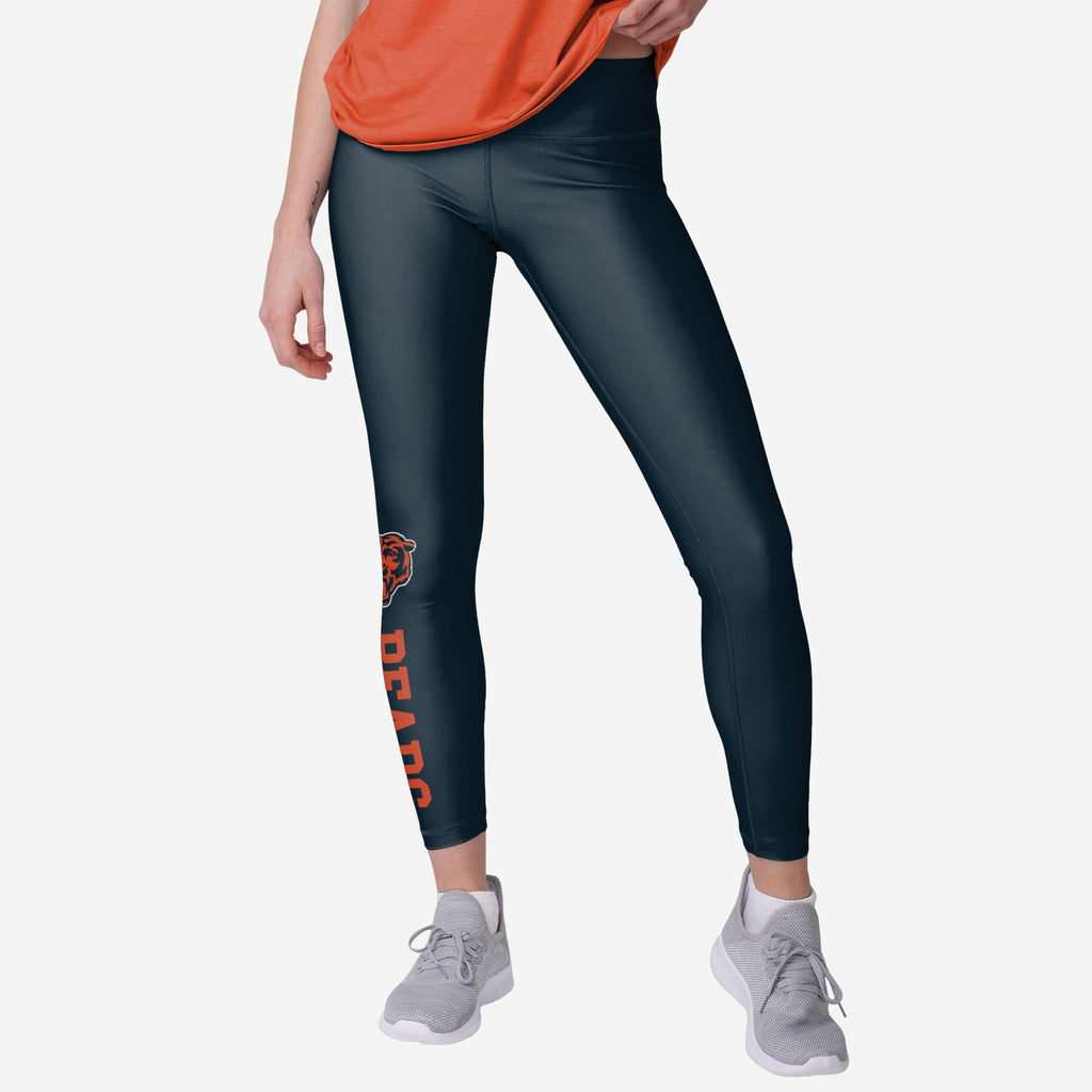 Chicago Bears Womens Solid Wordmark Legging FOCO S - FOCO.com