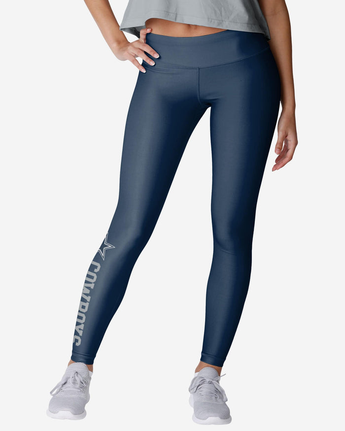 Dallas Cowboys Womens Solid Wordmark Legging FOCO S - FOCO.com