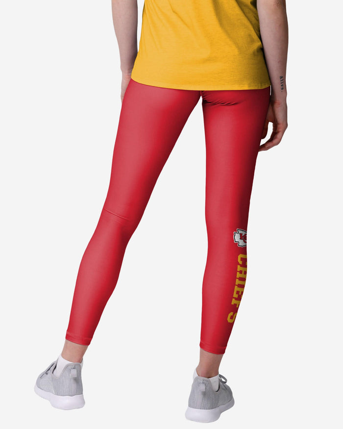 Kansas City Chiefs Womens Solid Wordmark Legging FOCO - FOCO.com