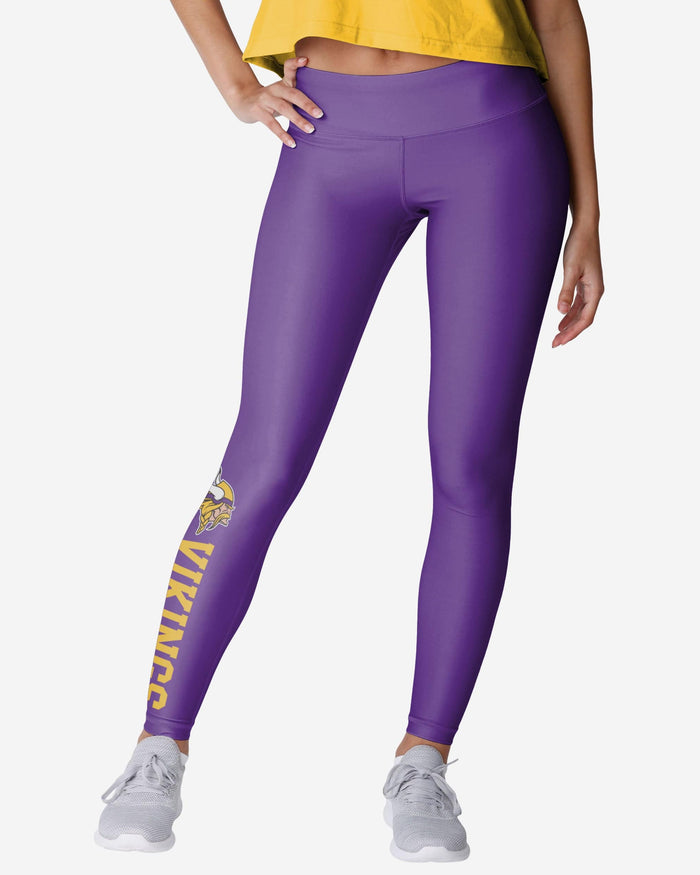 Minnesota Vikings Womens Solid Wordmark Legging FOCO S - FOCO.com