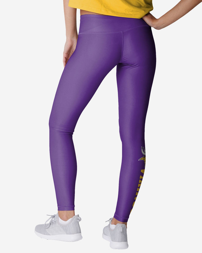 Minnesota Vikings Womens Solid Wordmark Legging FOCO - FOCO.com