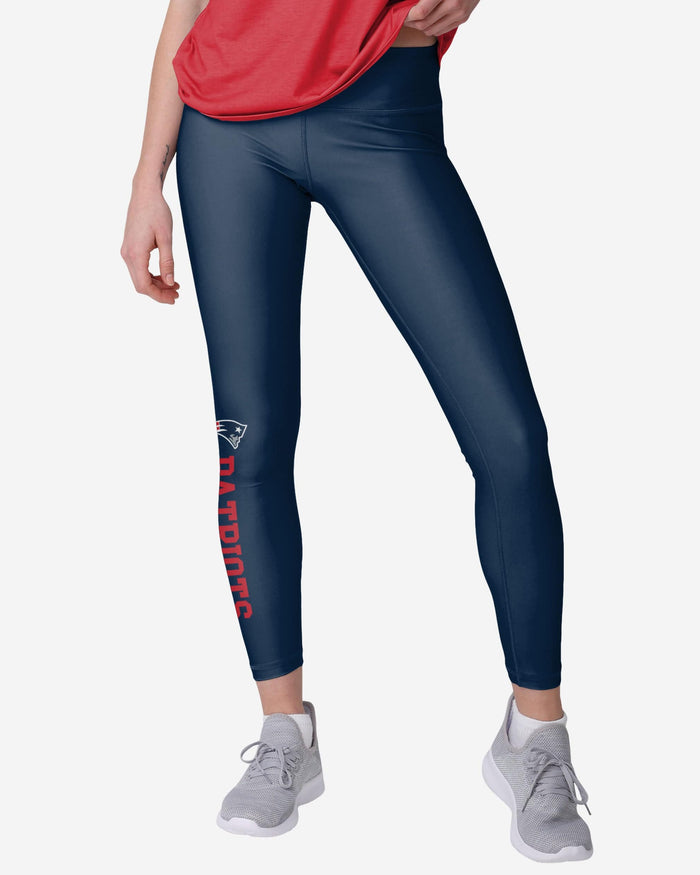 New England Patriots Womens Solid Wordmark Legging FOCO S - FOCO.com