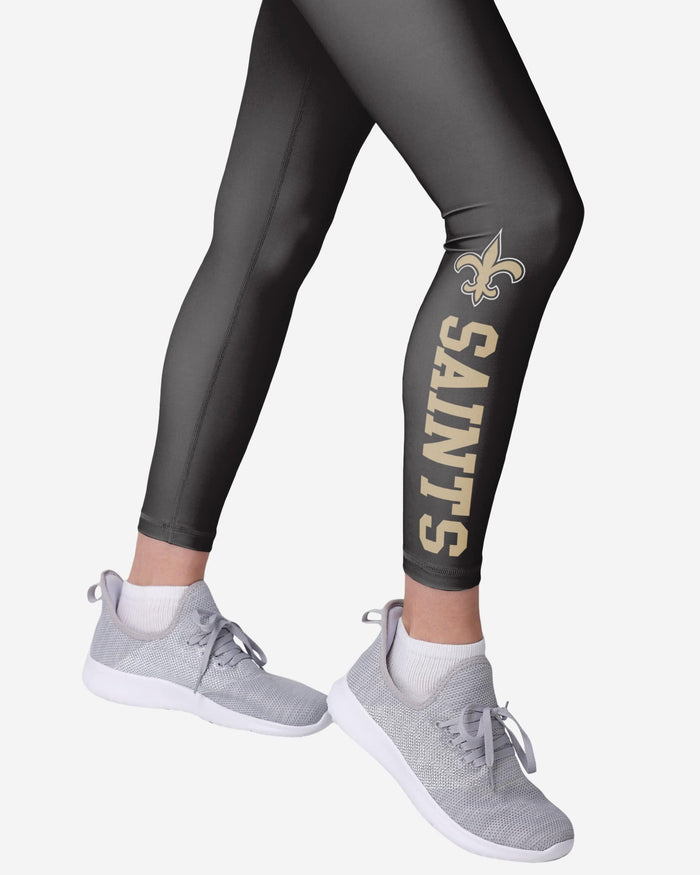 New Orleans Saints Womens Solid Wordmark Legging FOCO - FOCO.com