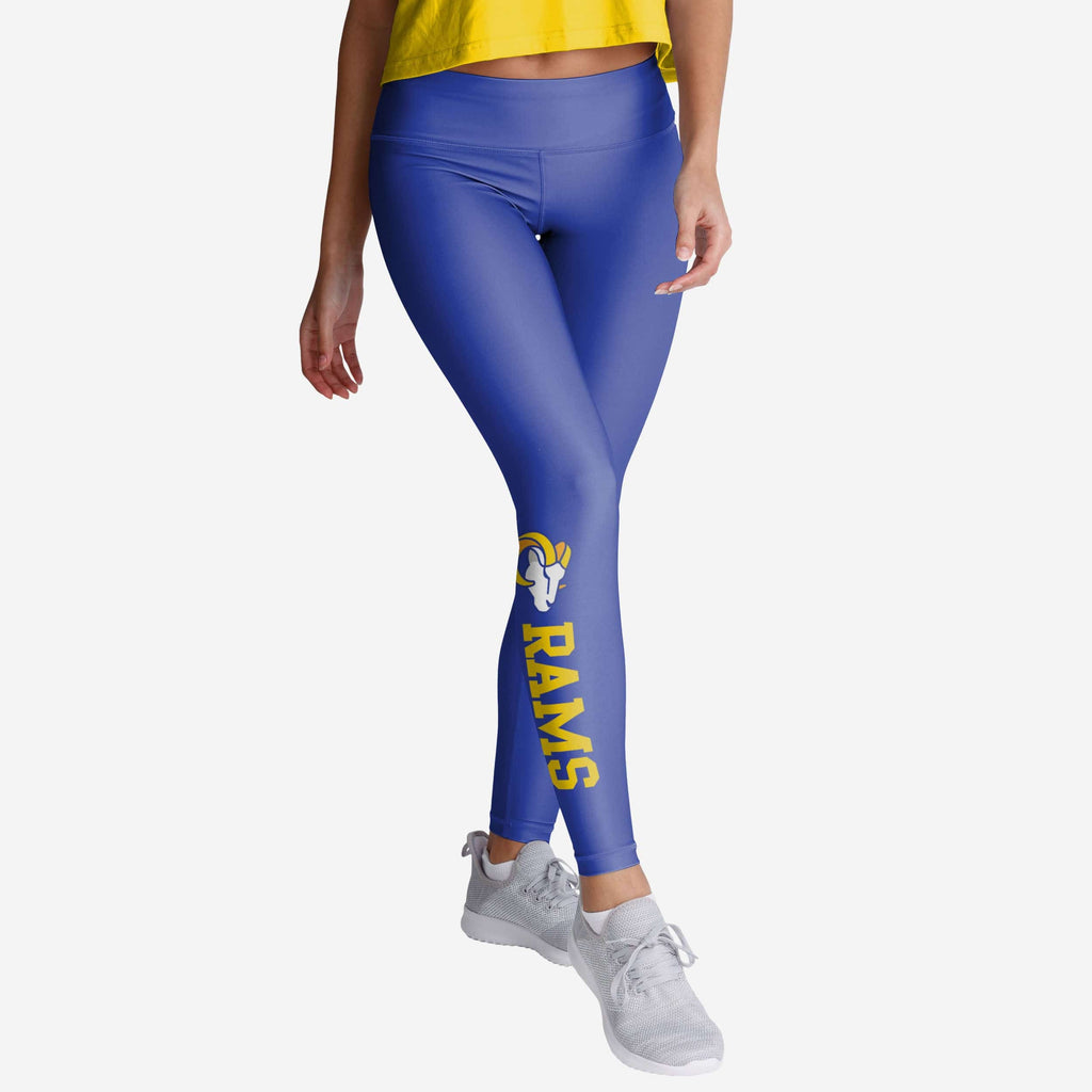 Los Angeles Rams Womens Solid Wordmark Legging FOCO S - FOCO.com