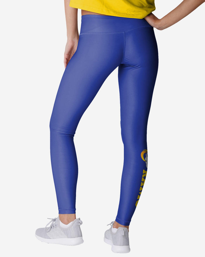 Los Angeles Rams Womens Solid Wordmark Legging FOCO - FOCO.com