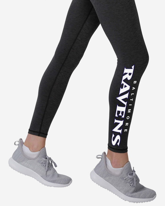 Baltimore Ravens Womens Team Color Static Legging FOCO - FOCO.com