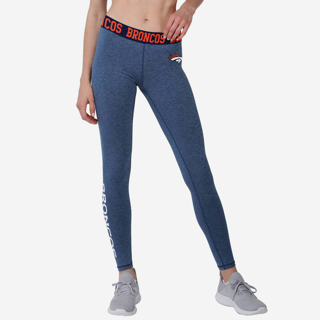 Denver Broncos Womens Team Color Static Legging FOCO S - FOCO.com