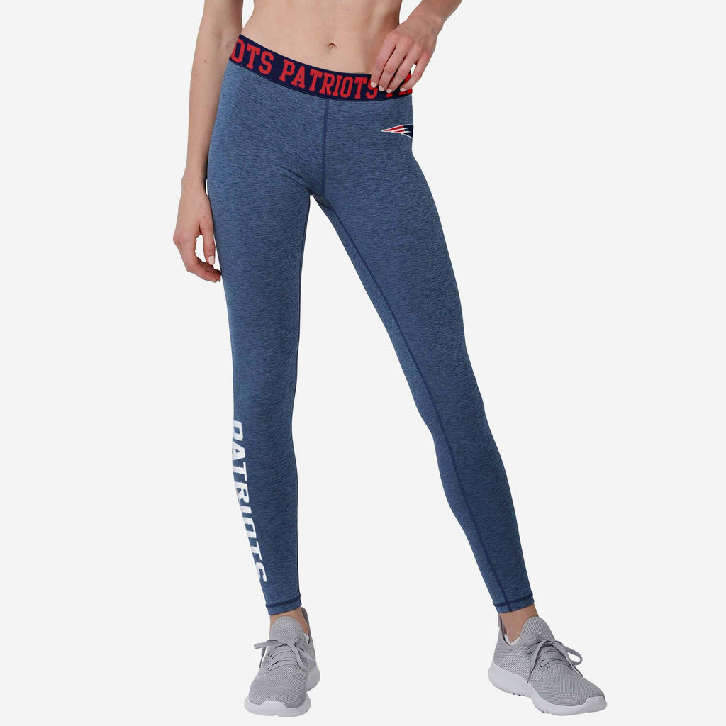 New England Patriots Womens Team Color Static Legging FOCO S - FOCO.com