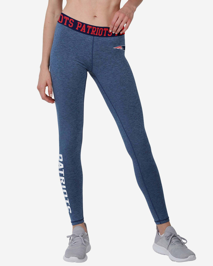 New England Patriots Womens Team Color Static Legging FOCO S - FOCO.com