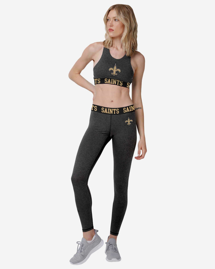 New Orleans Saints Womens Team Color Static Legging FOCO - FOCO.com