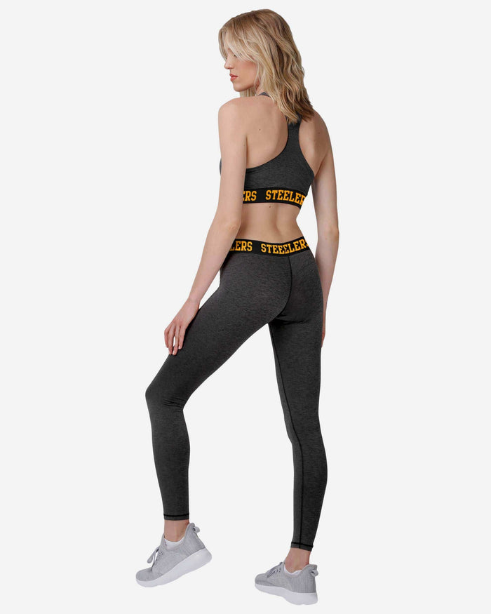 Pittsburgh Steelers Womens Team Color Static Legging FOCO - FOCO.com