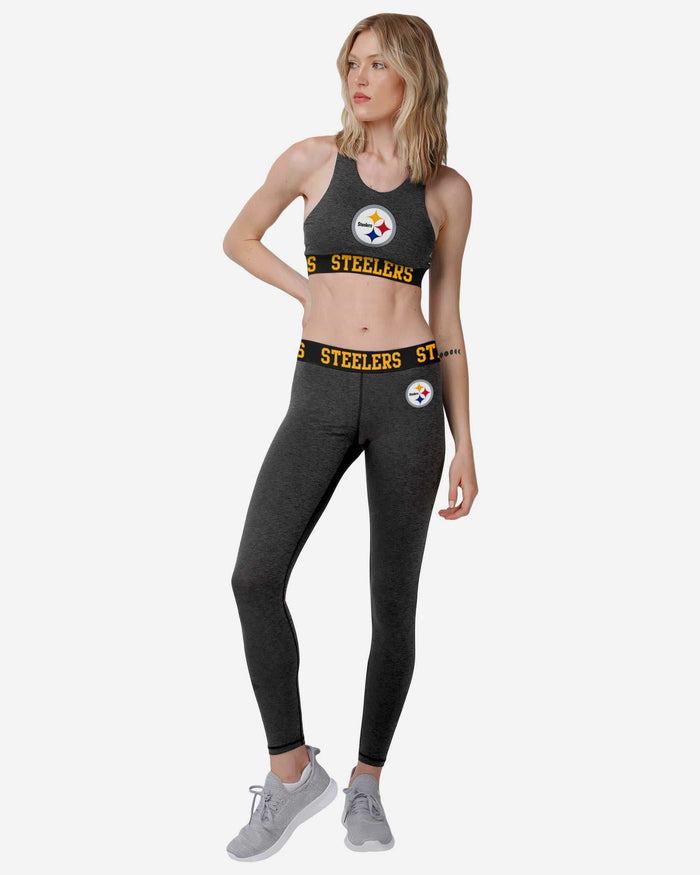 Pittsburgh Steelers Womens Team Color Static Legging FOCO - FOCO.com