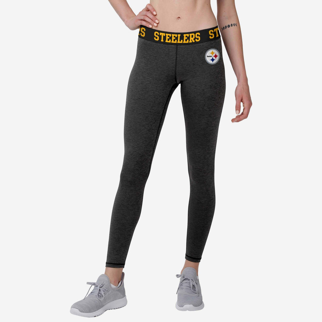 Pittsburgh Steelers Womens Team Color Static Legging FOCO S - FOCO.com