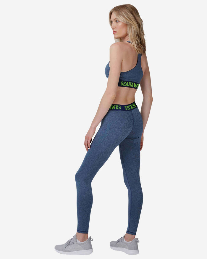 Seattle Seahawks Womens Team Color Static Legging FOCO - FOCO.com