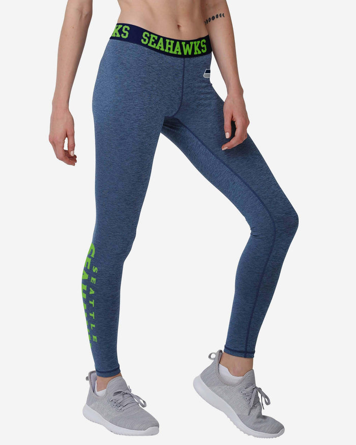 Seattle Seahawks Womens Team Color Static Legging FOCO S - FOCO.com