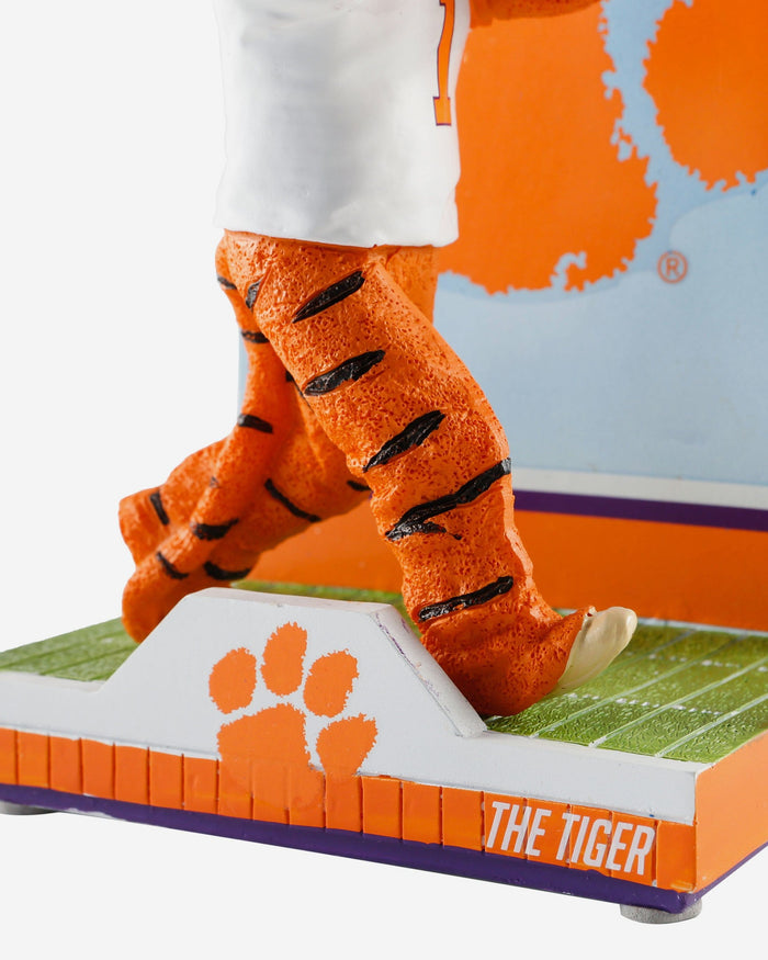 The Tiger Clemson Tigers Mascot Action Pose Light Up Ball Bobblehead FOCO - FOCO.com