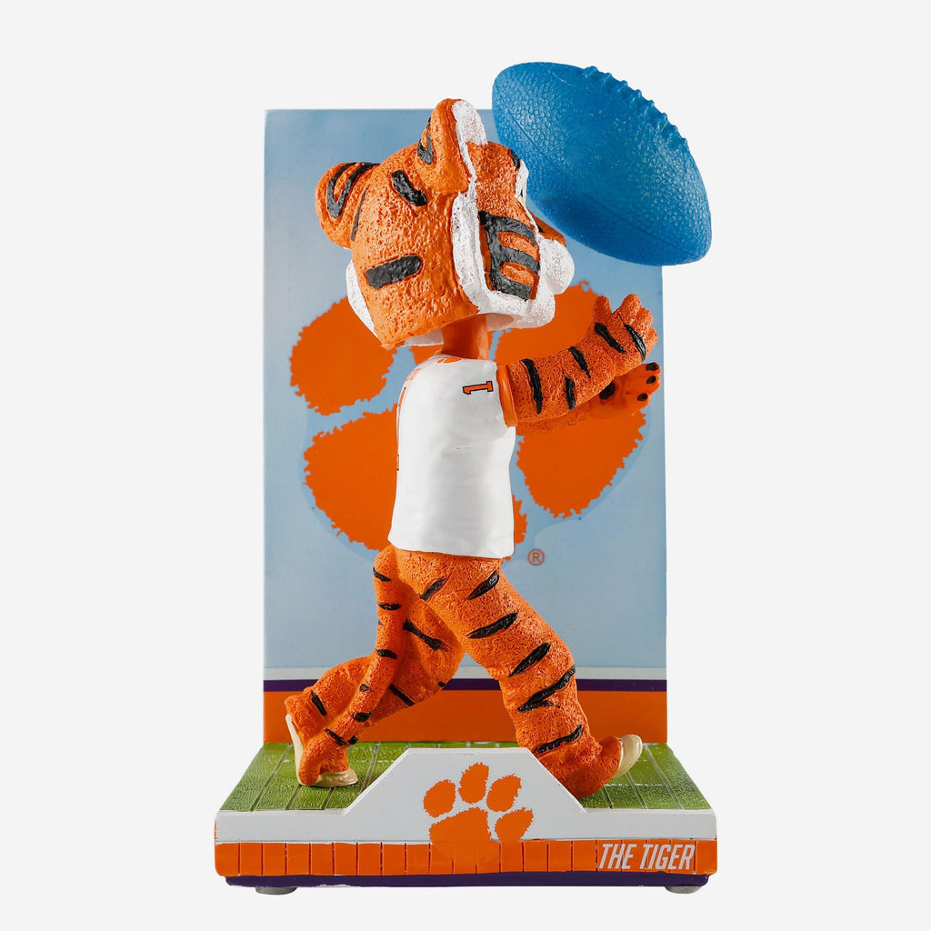 The Tiger Clemson Tigers Mascot Action Pose Light Up Ball Bobblehead FOCO - FOCO.com