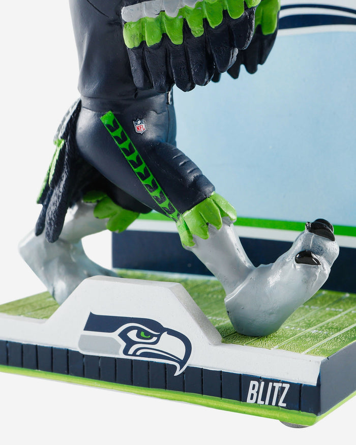 Blitz Seattle Seahawks Mascot Action Pose Light Up Ball Bobblehead FOCO - FOCO.com