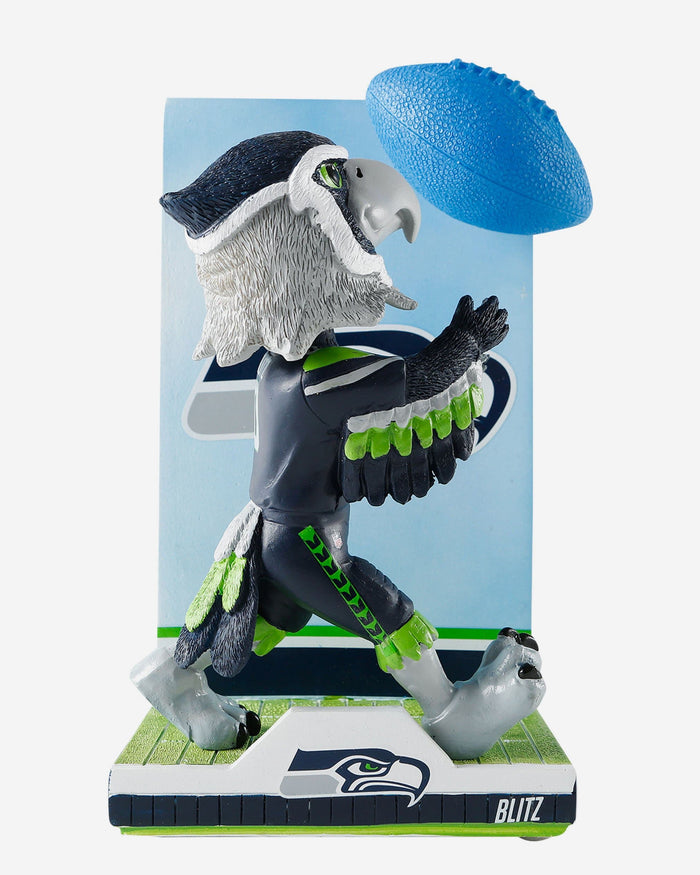 Blitz Seattle Seahawks Mascot Action Pose Light Up Ball Bobblehead FOCO - FOCO.com