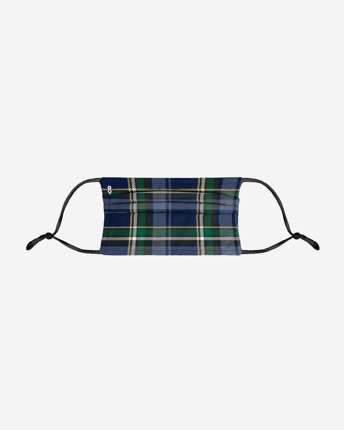 Blue Plaid Adjustable 3 Pack Face Cover FOCO - FOCO.com