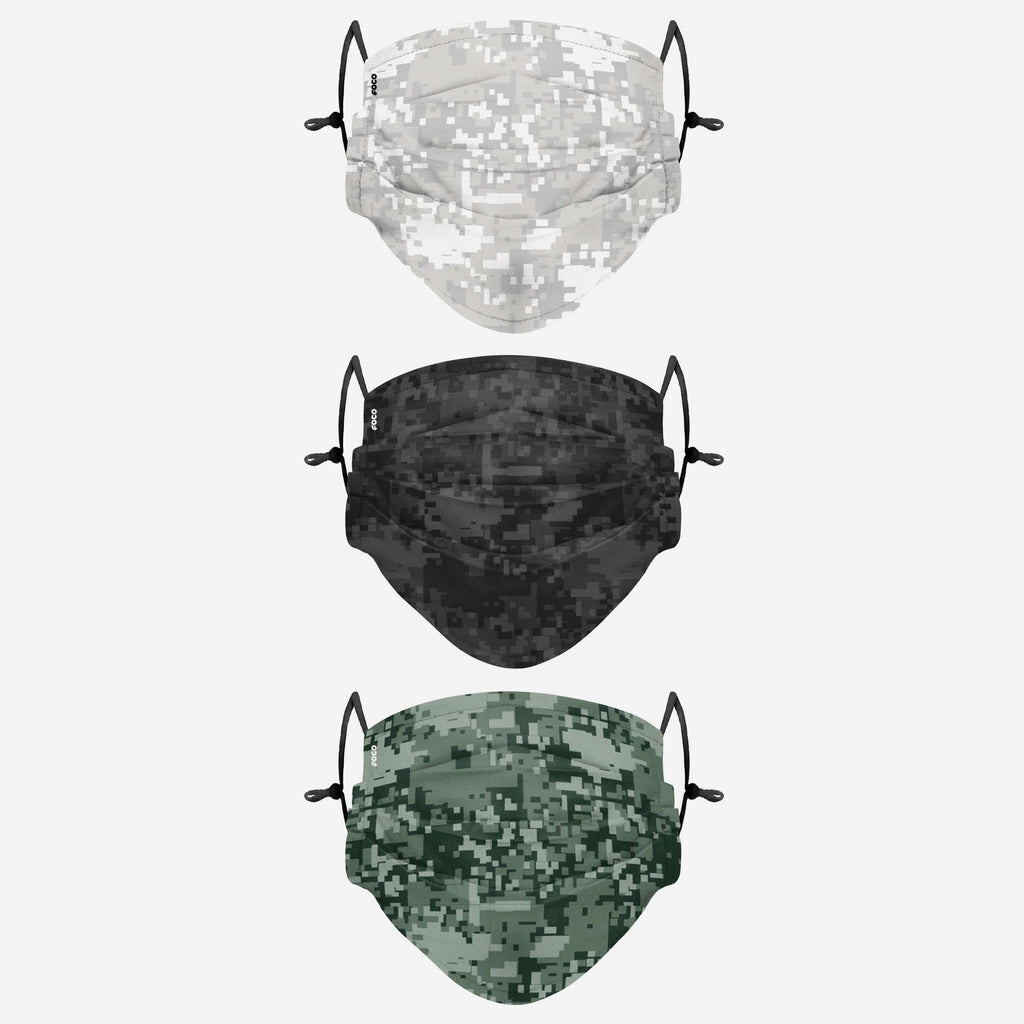 Digital Camo Adjustable 3 Pack Face Cover FOCO - FOCO.com