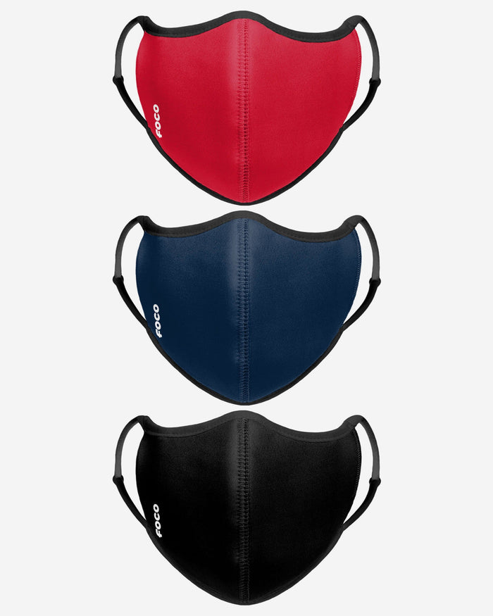 Bold Color Sport 3 Pack Face Cover FOCO - FOCO.com