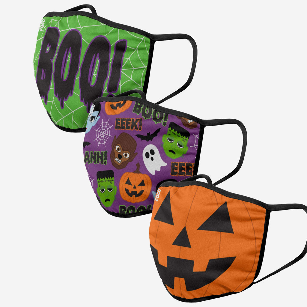 Halloween 3 Pack Face Cover FOCO - FOCO.com