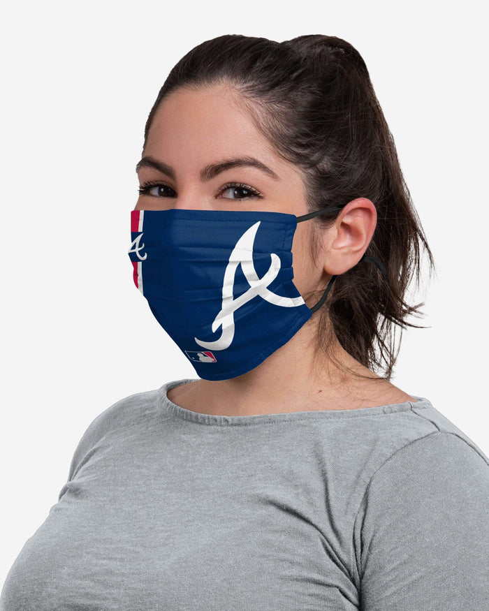 Atlanta Braves On-Field Adjustable Blue Face Cover FOCO - FOCO.com