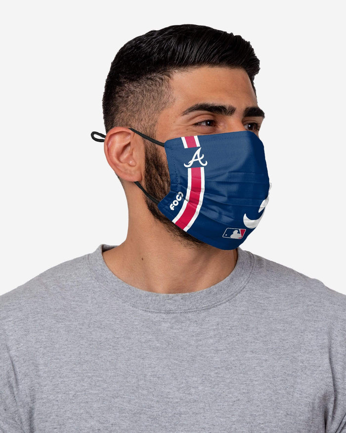 Atlanta Braves On-Field Adjustable Blue Face Cover FOCO - FOCO.com