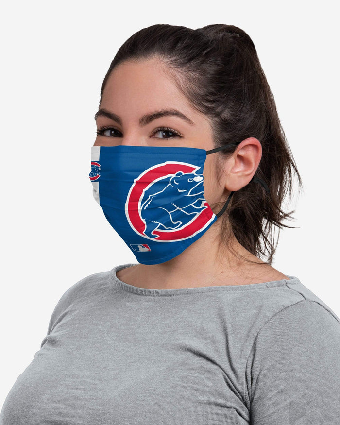 Chicago Cubs On-Field Adjustable Blue Face Cover FOCO - FOCO.com