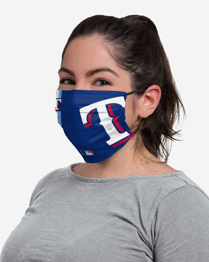 Texas Rangers On-Field Adjustable Dark Blue Face Cover FOCO - FOCO.com