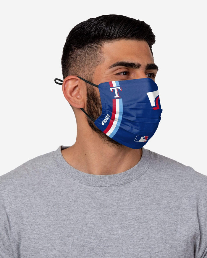 Texas Rangers On-Field Adjustable Dark Blue Face Cover FOCO - FOCO.com