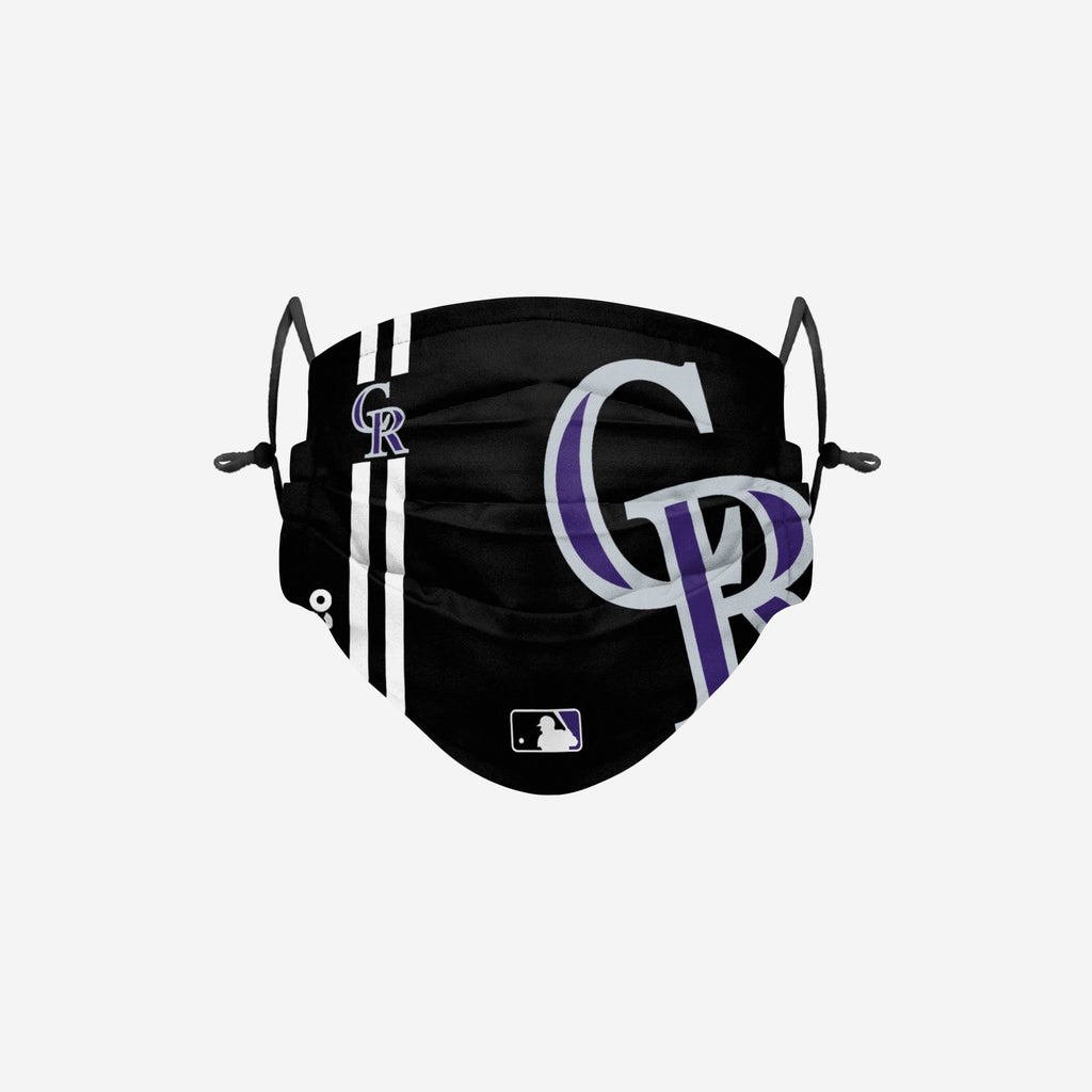 Colorado Rockies On-Field Adjustable Black Face Cover FOCO - FOCO.com