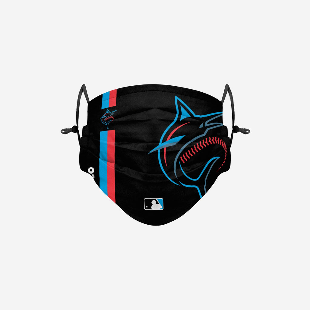 Miami Marlins On-Field Adjustable Black Face Cover FOCO - FOCO.com